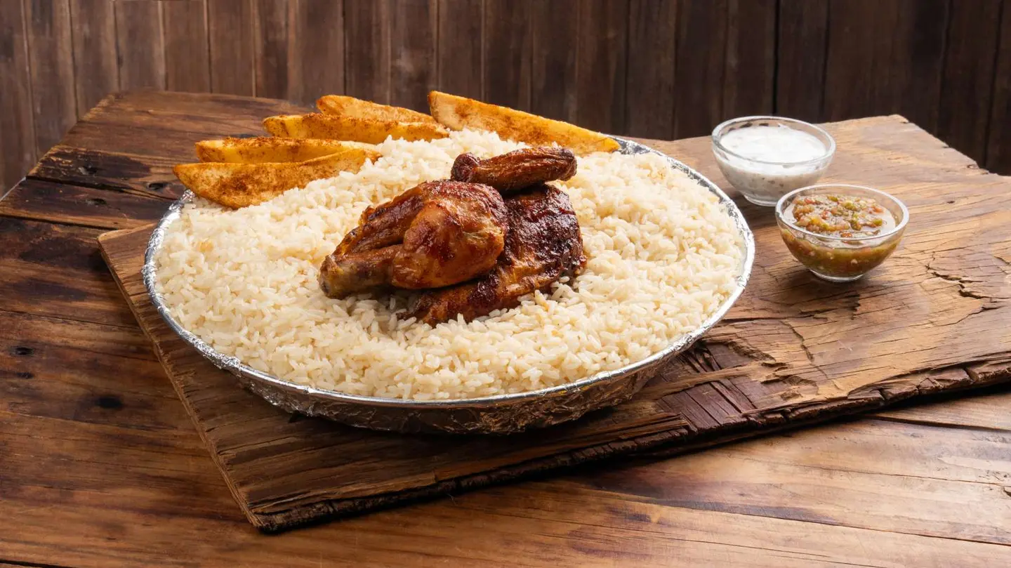 Half Chicken Meal With White Rice