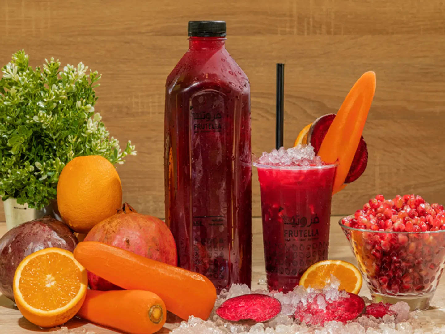 Pomegranate, Beetroot, Carrot And Or 1 Literange