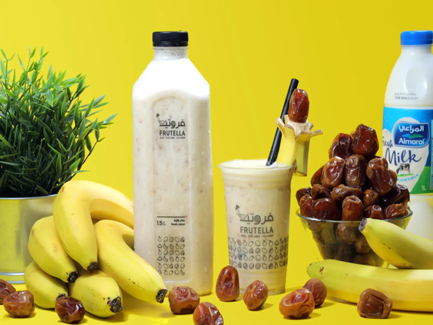 Milk, Banana And Dates 1 Liter