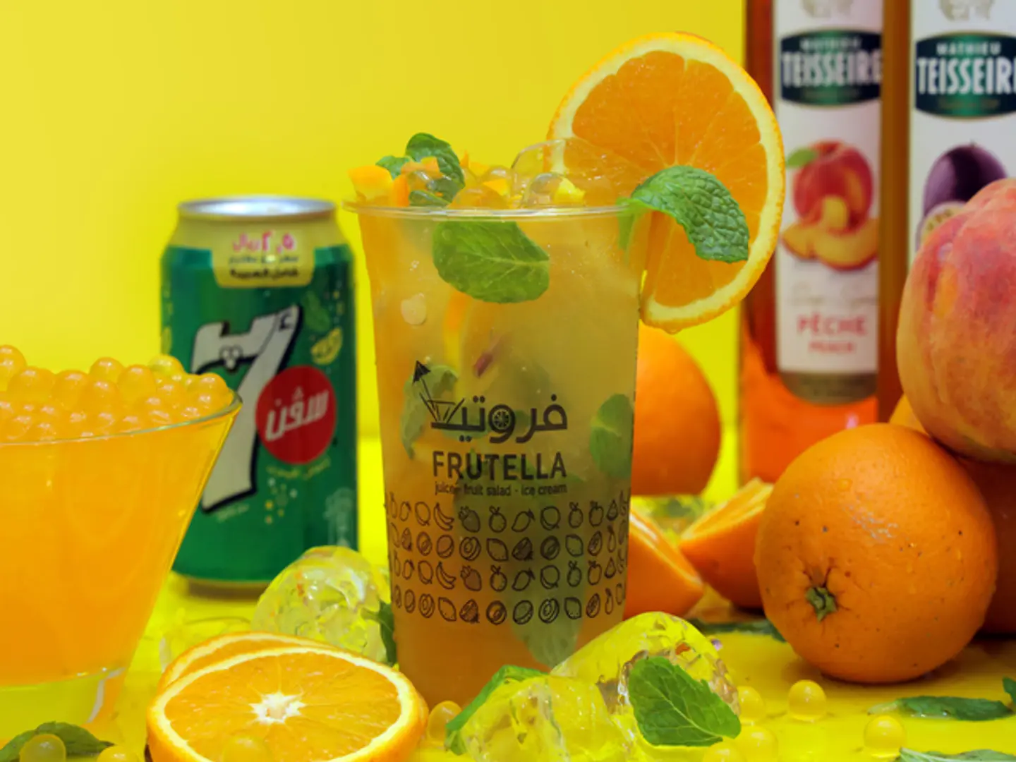 Passion Fruit With Peach Mojito
