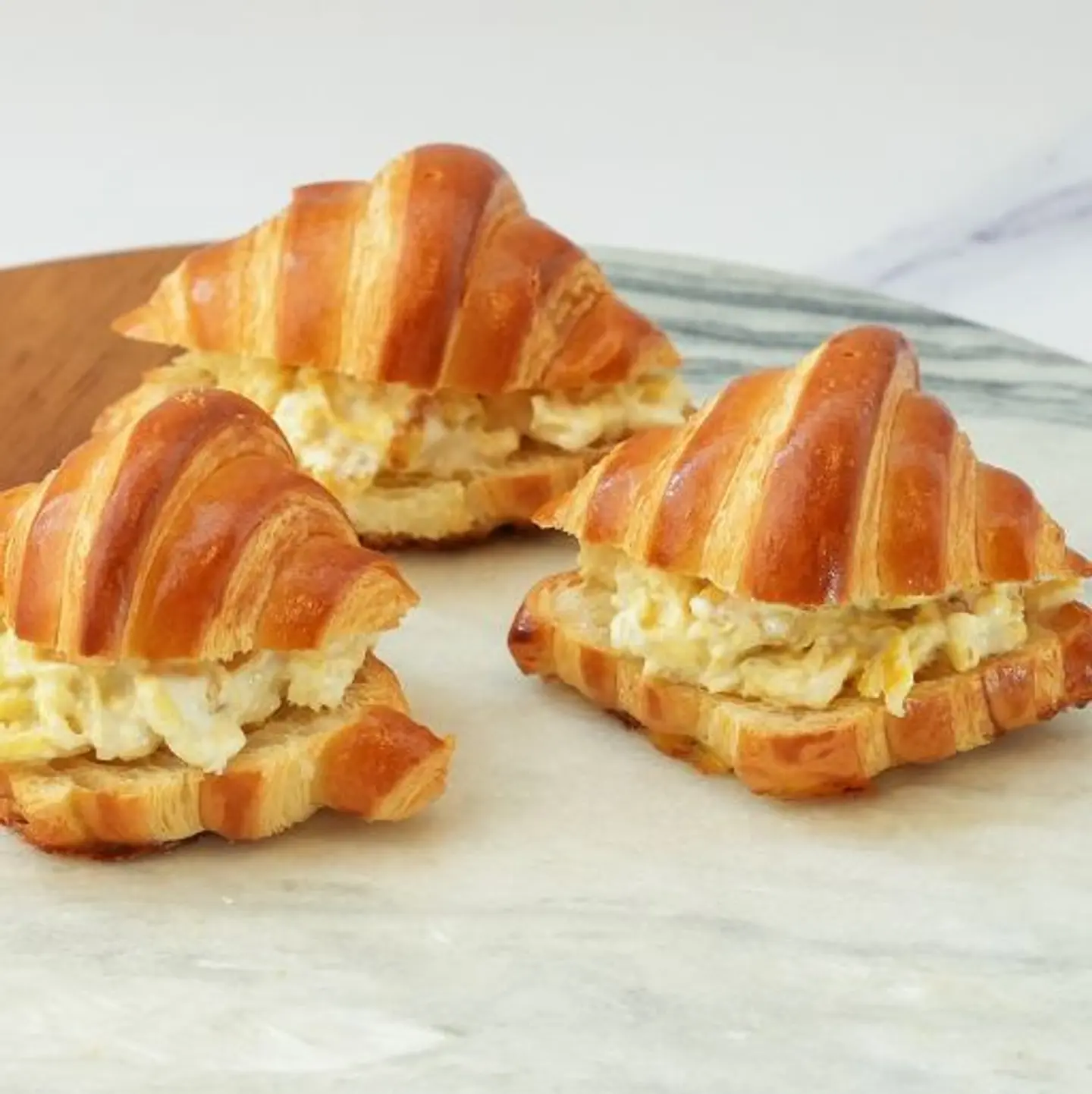 Mini Eggs With Cream Cheese Croissant