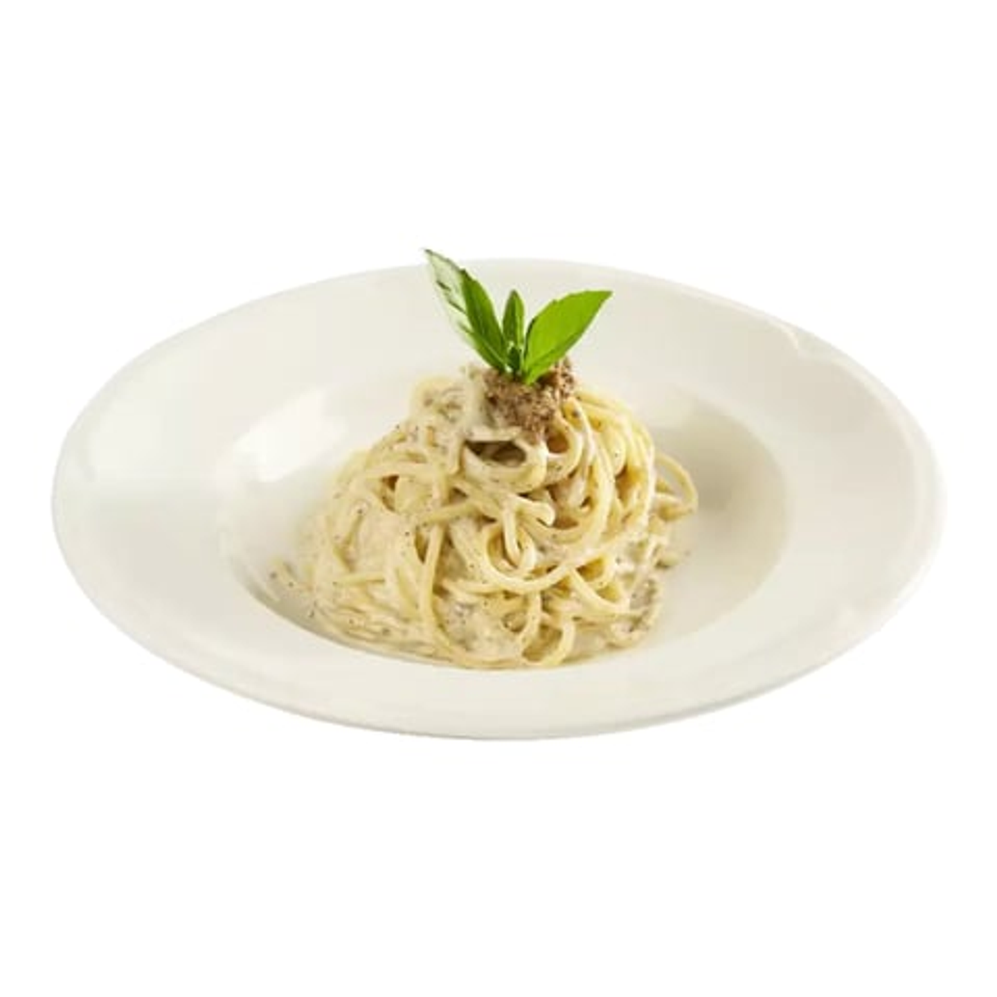 Spaghetti Cacio Pepe E Crema De Tartufo