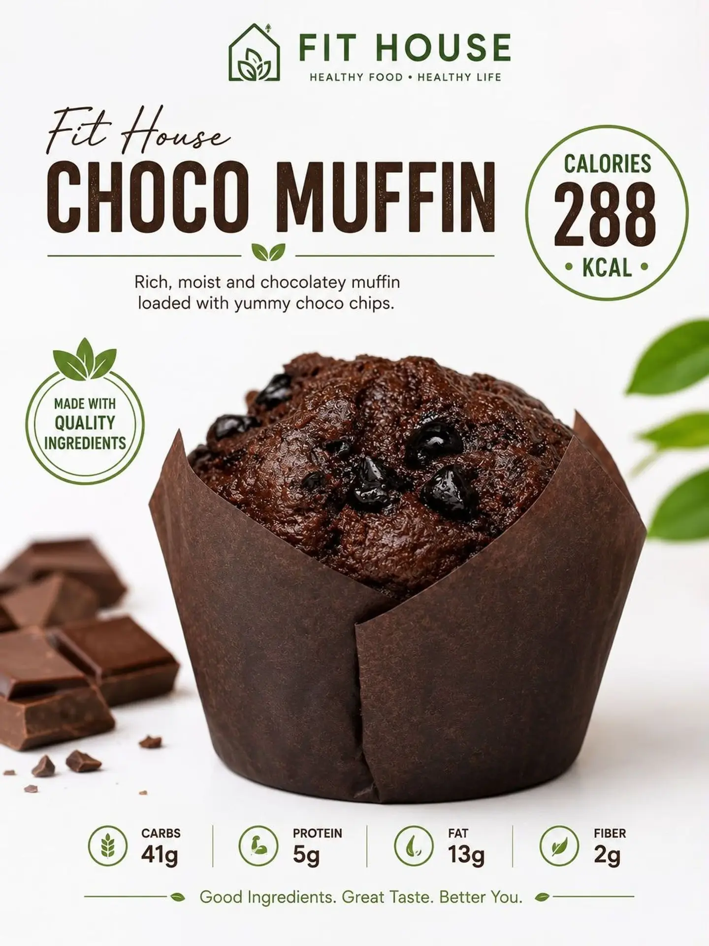 Healthy Chocolate Muffin