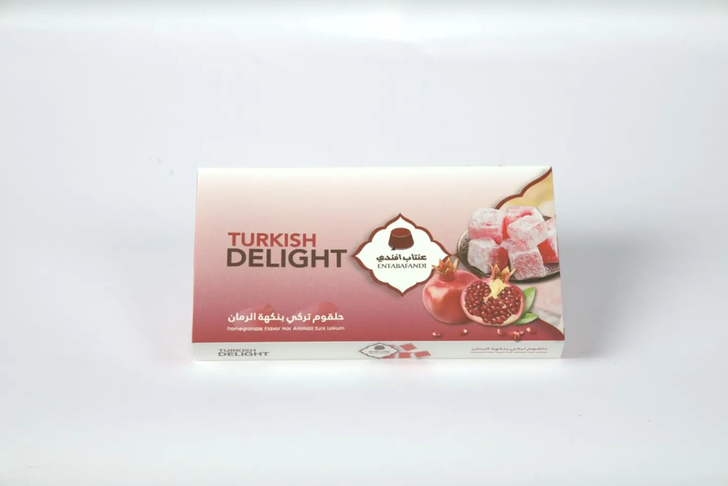 Plain Pomegranate Turkish Delight Box