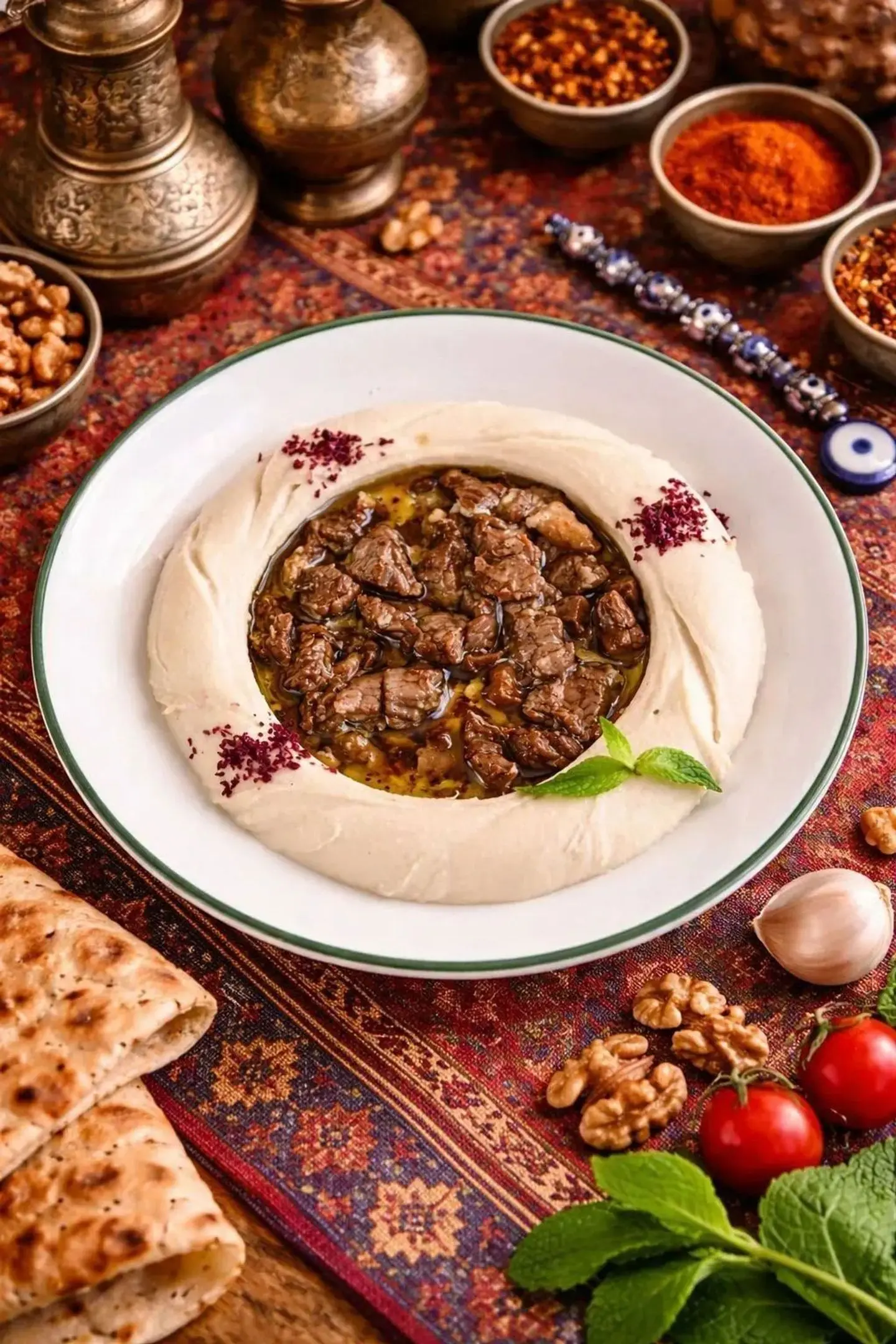 حمص باللحم