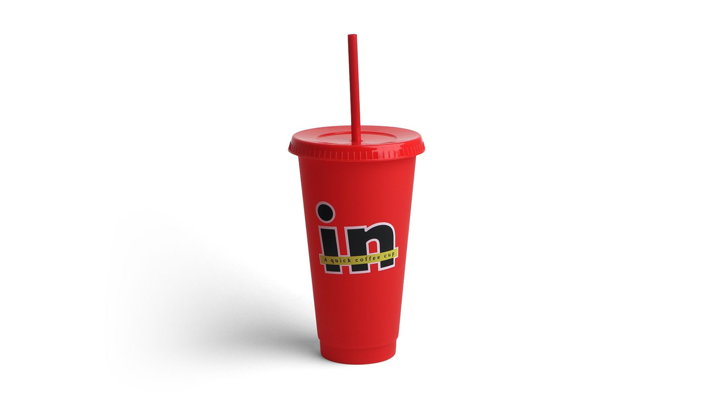 Red Plastic Mug
