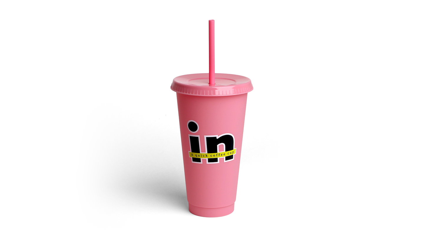 Pink Plastic Mug