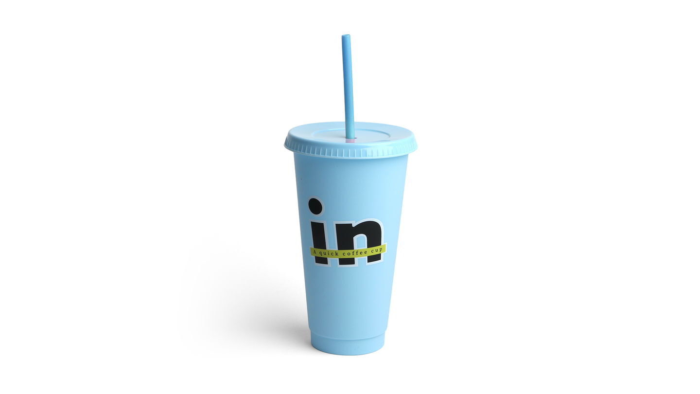 Blue Plastic Mug