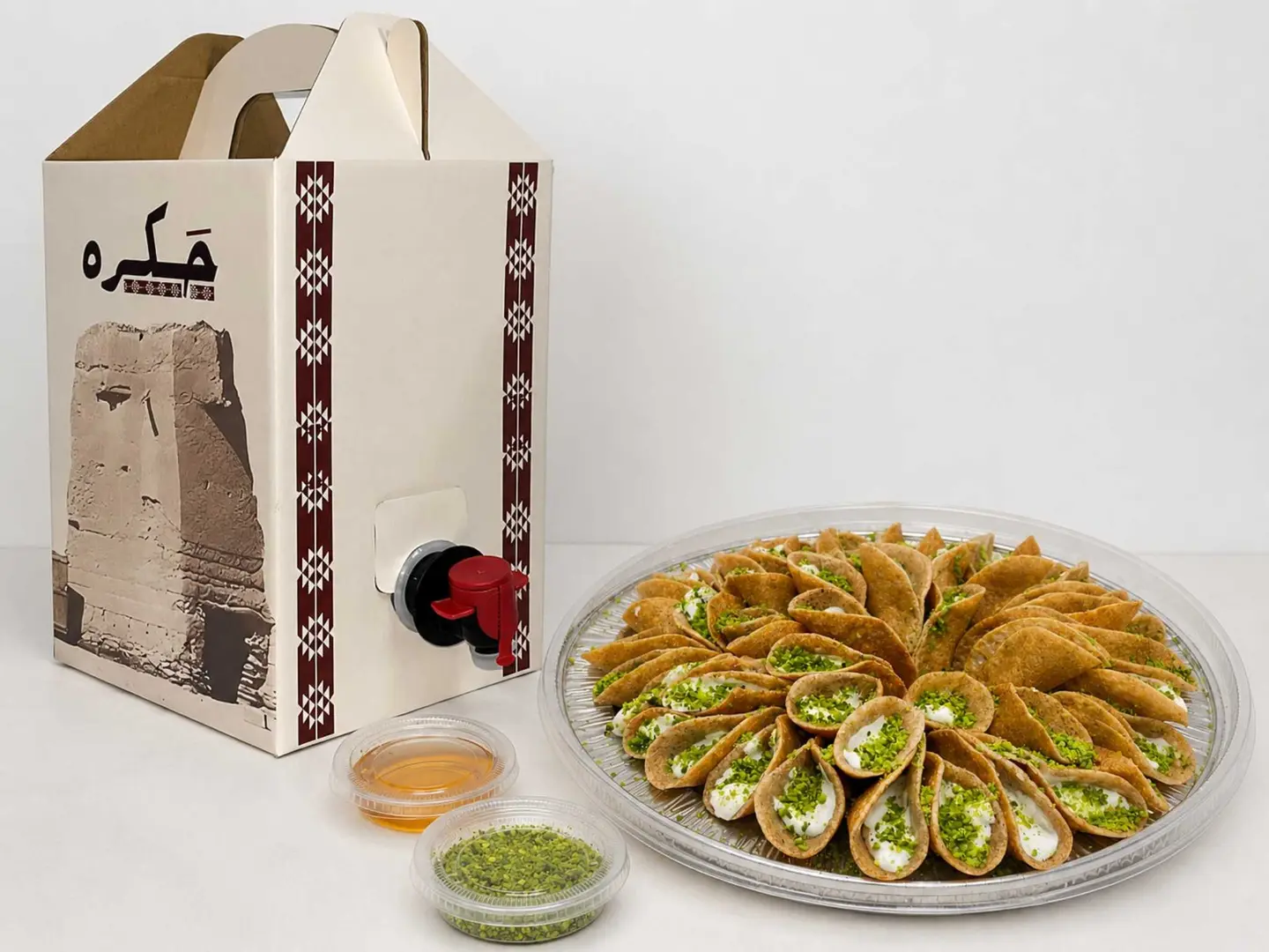 Large Najdi Qatayef + Coffee Box