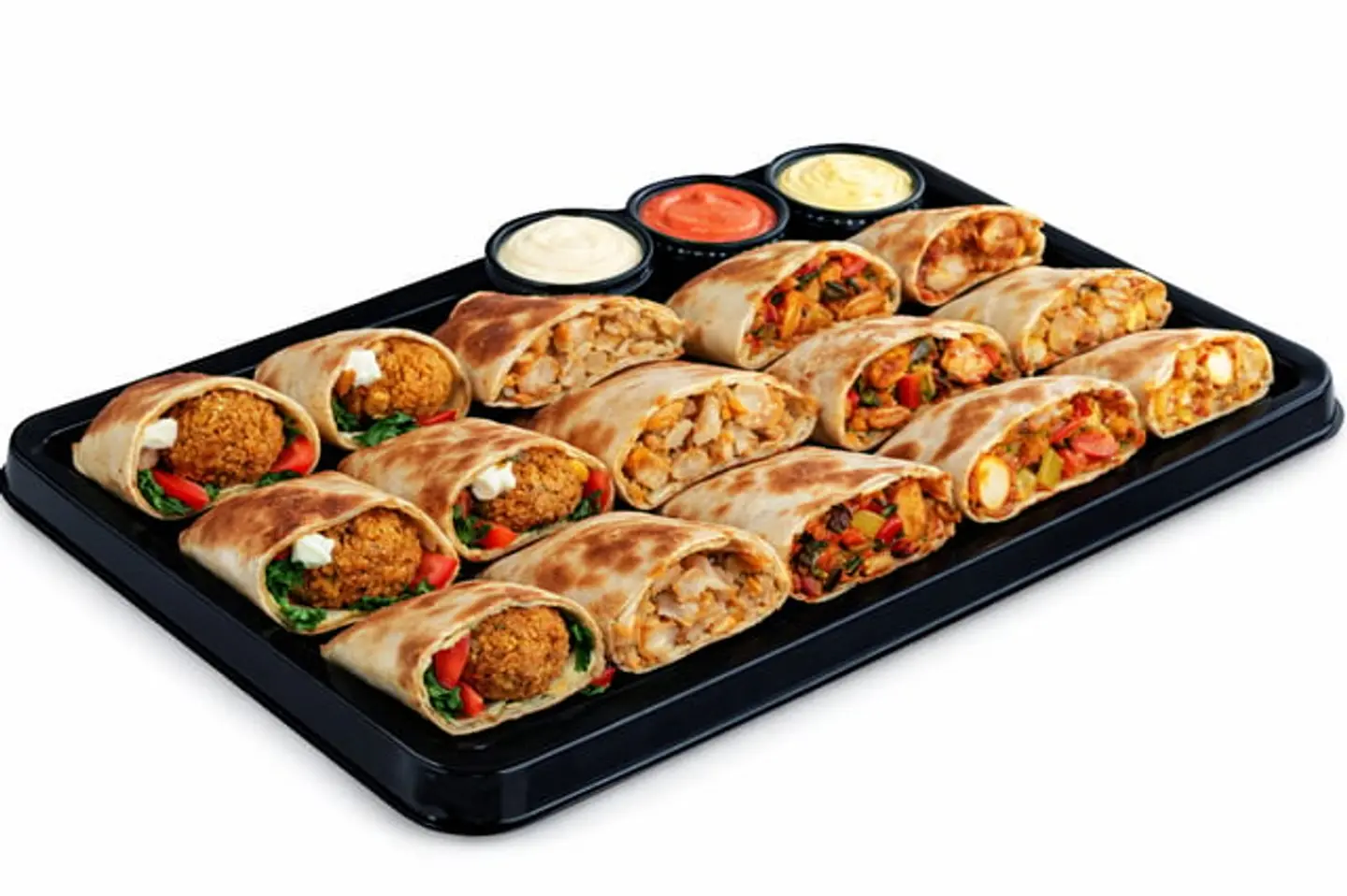 Falafel And Chicken Fajita Sandwiches