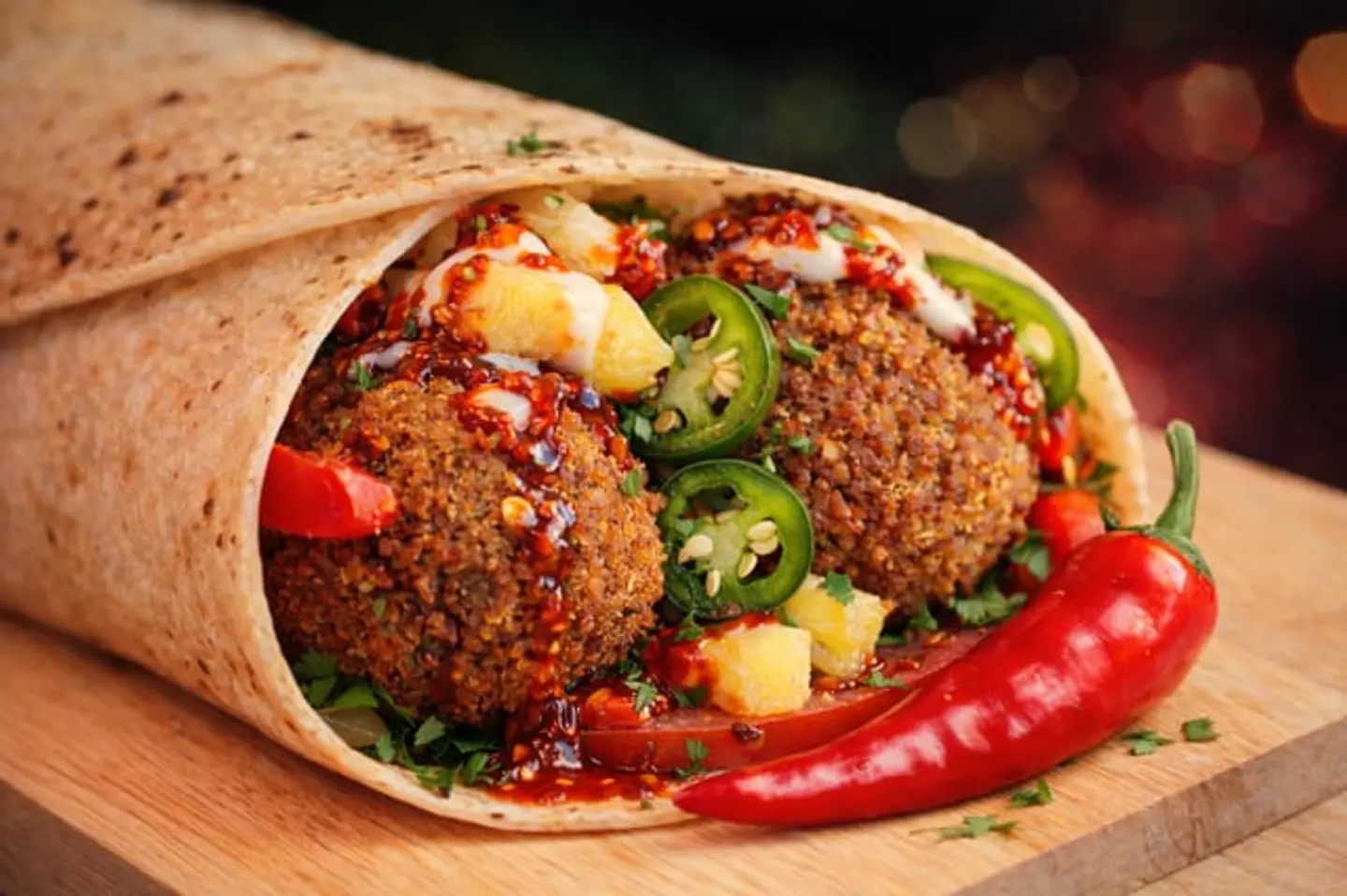 Spicy Falafel Sandwich