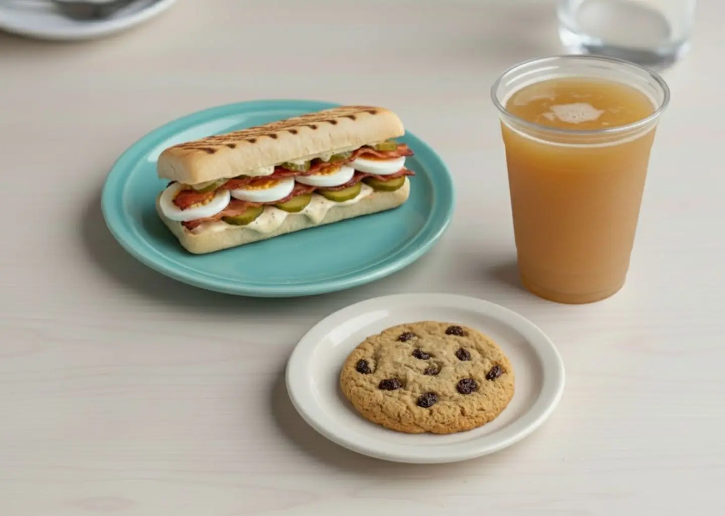 Boiled Egg Sandwich Meal