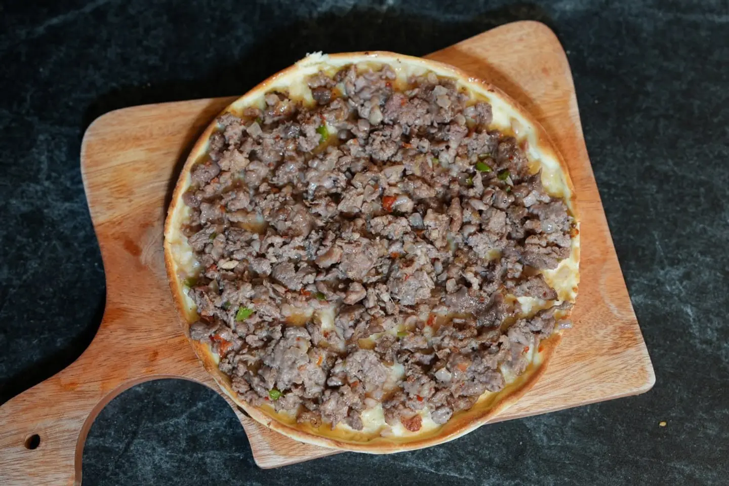 لحمة مجرمشة مدورة