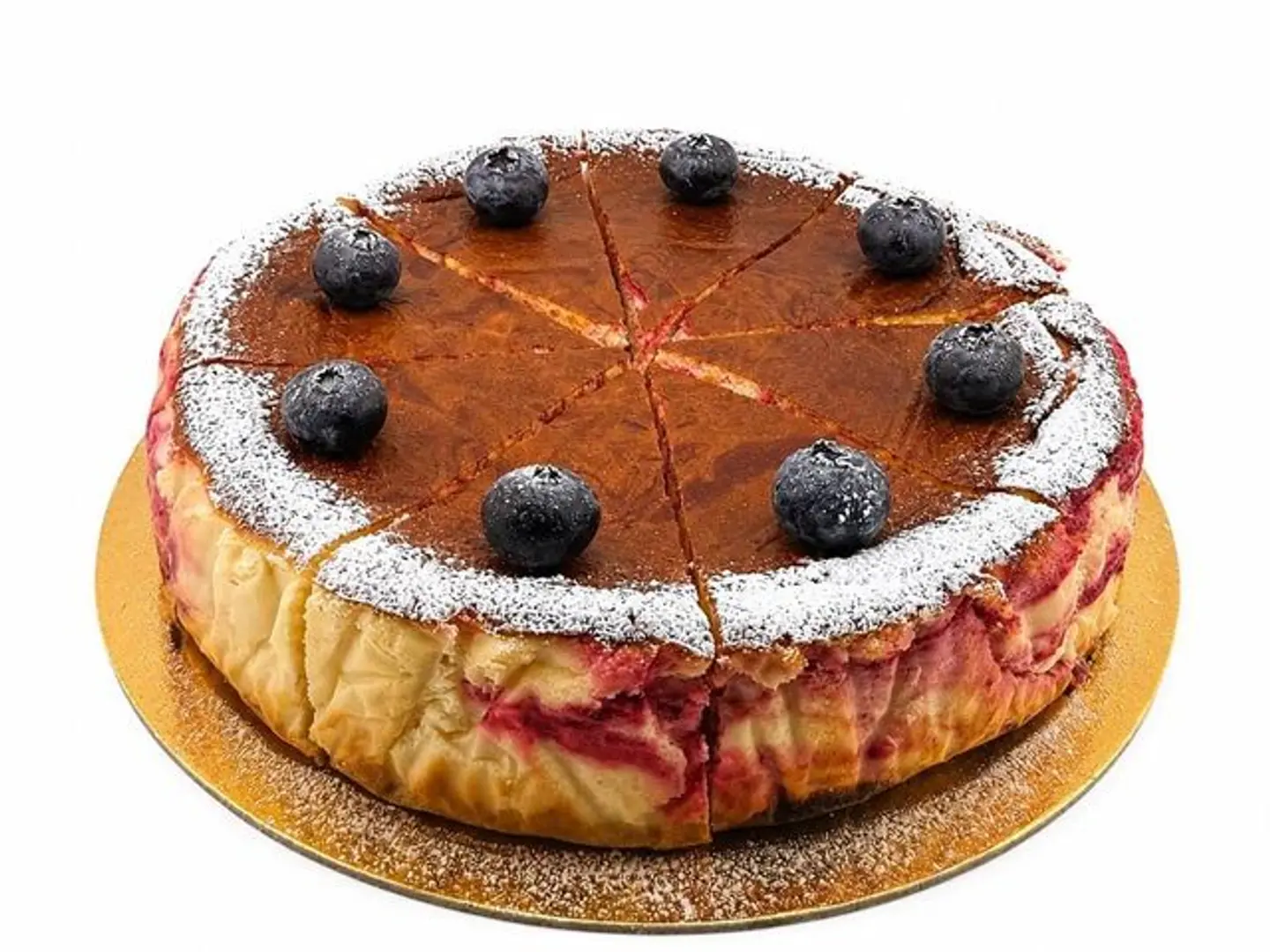 Blue Swirl San Sebastian Cheesecake