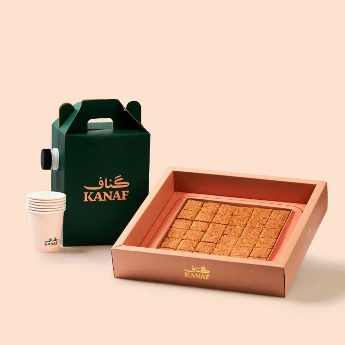 كنافة الحليب المحموس مع قهوة اليوم