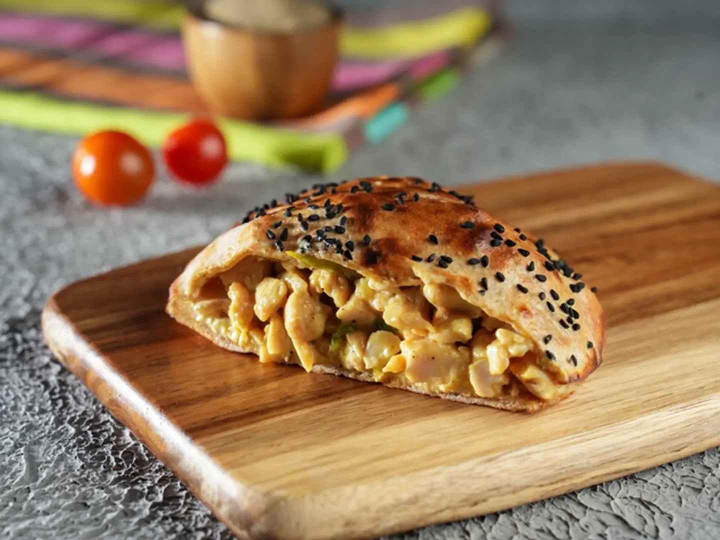 فطيرة دجاج ترفل (خبز بر ١٠٠%)