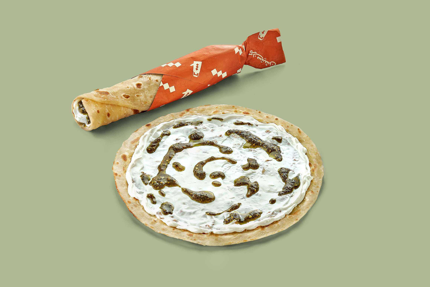 Labneh And Zaatar Chapati