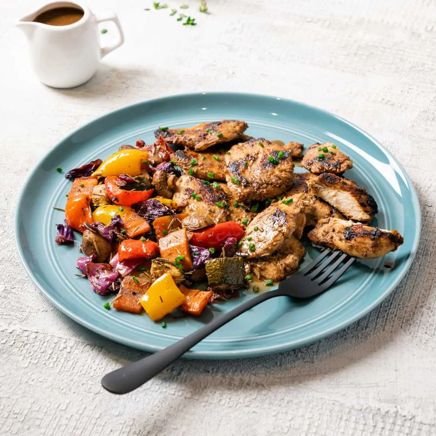 Grilled Chicken & Roast Veggies
