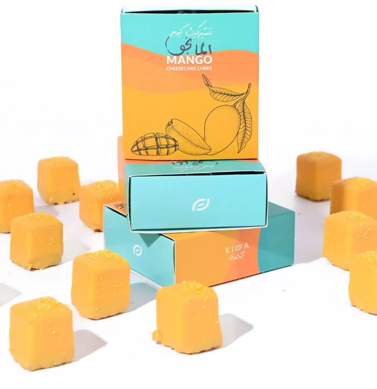 Mango Cheesecake Cubes