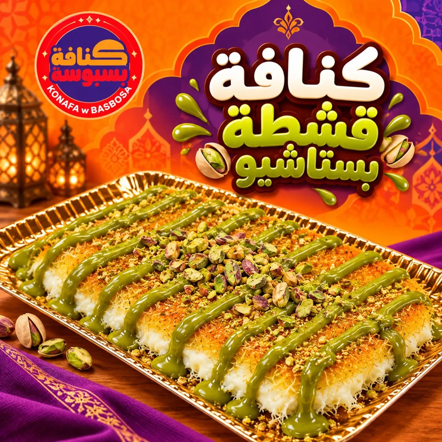 Pistachio Cream Kunafa