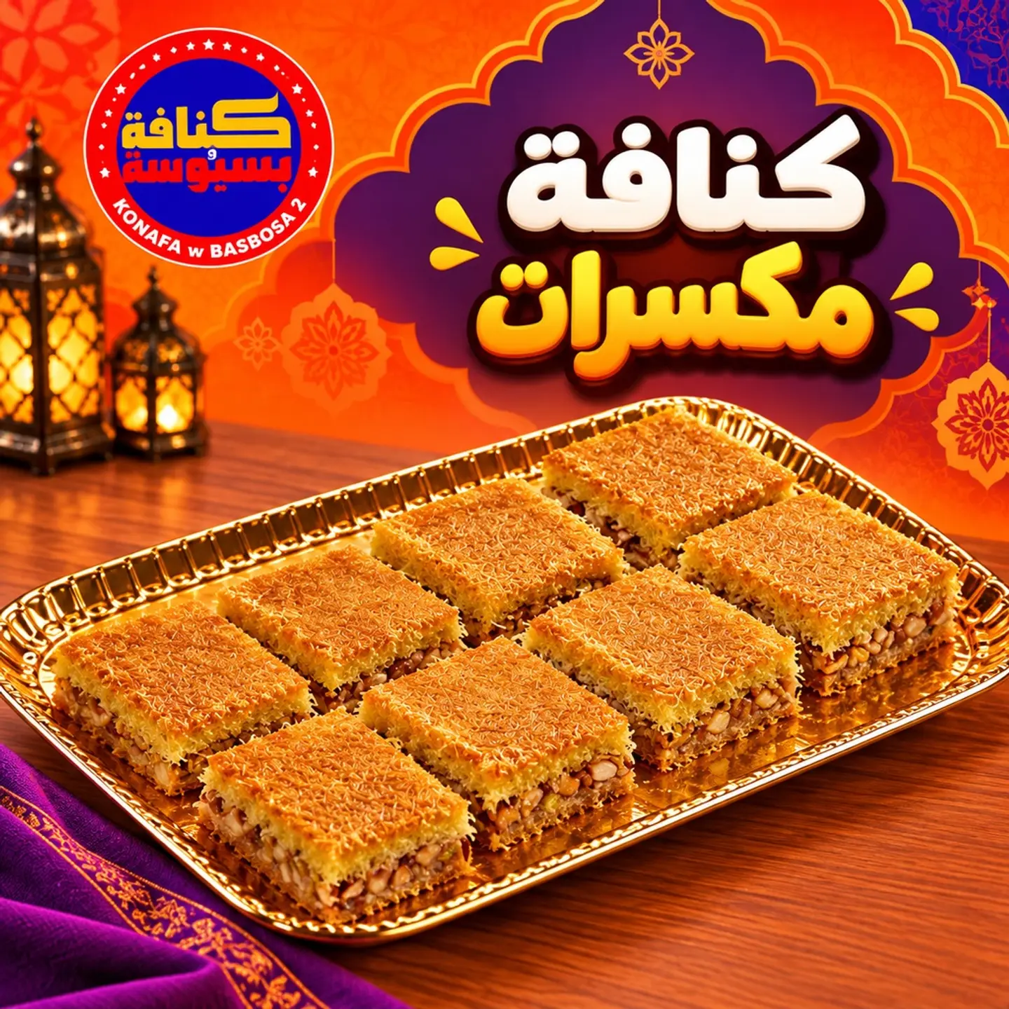 Mixed Nuts Kunafa