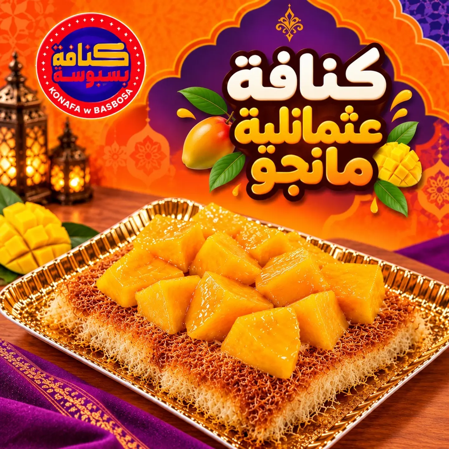 Osmanlia Kunafa With Mango