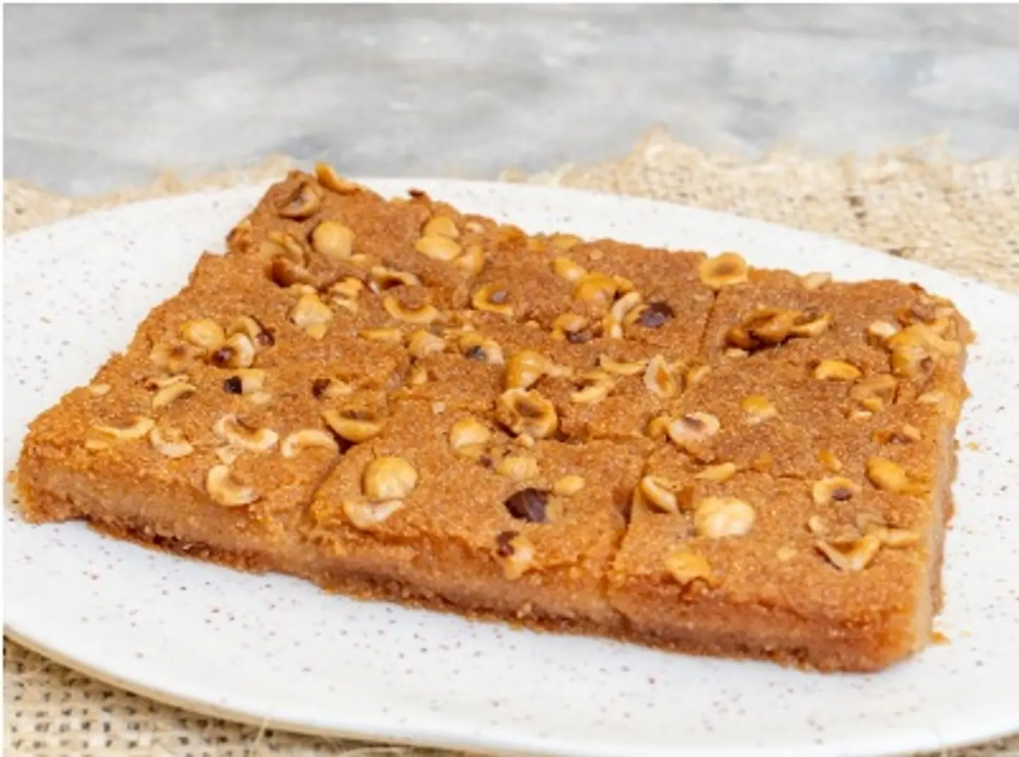 Hazelnut Basbousa