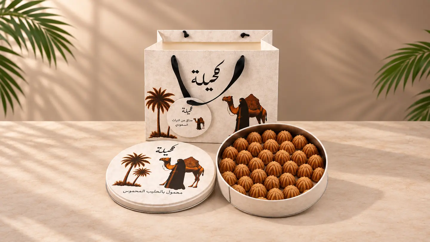 معمول كحيلة بالحليب المحموس صغير