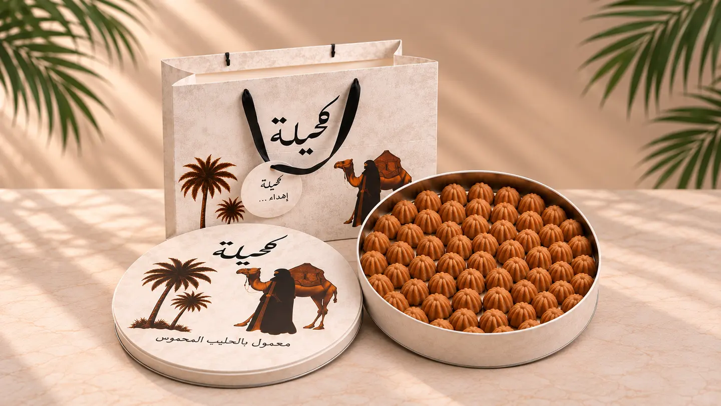 معمول كحيلة بالحليب المحموس كبير