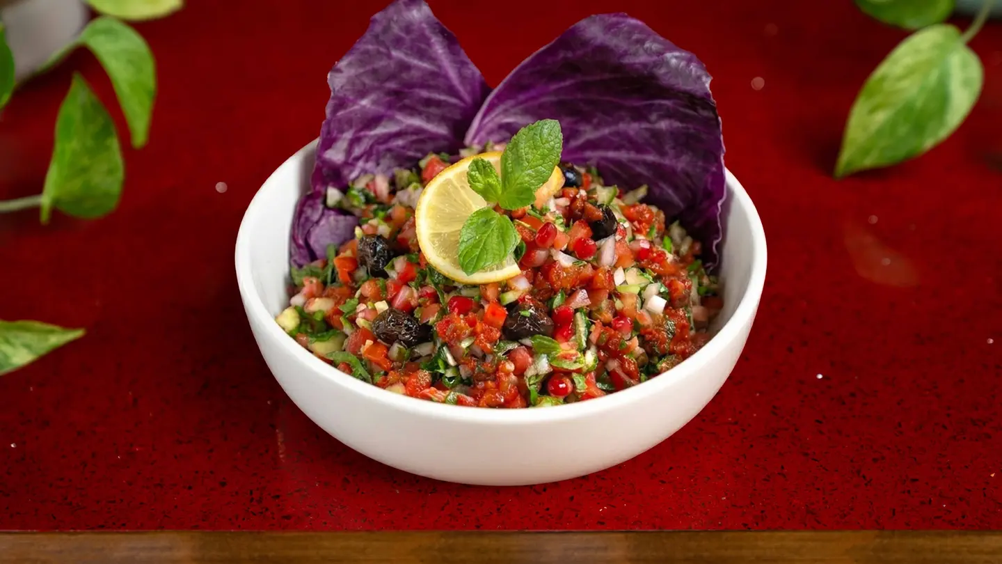 Spoon Salad With Pomegranate Molasses