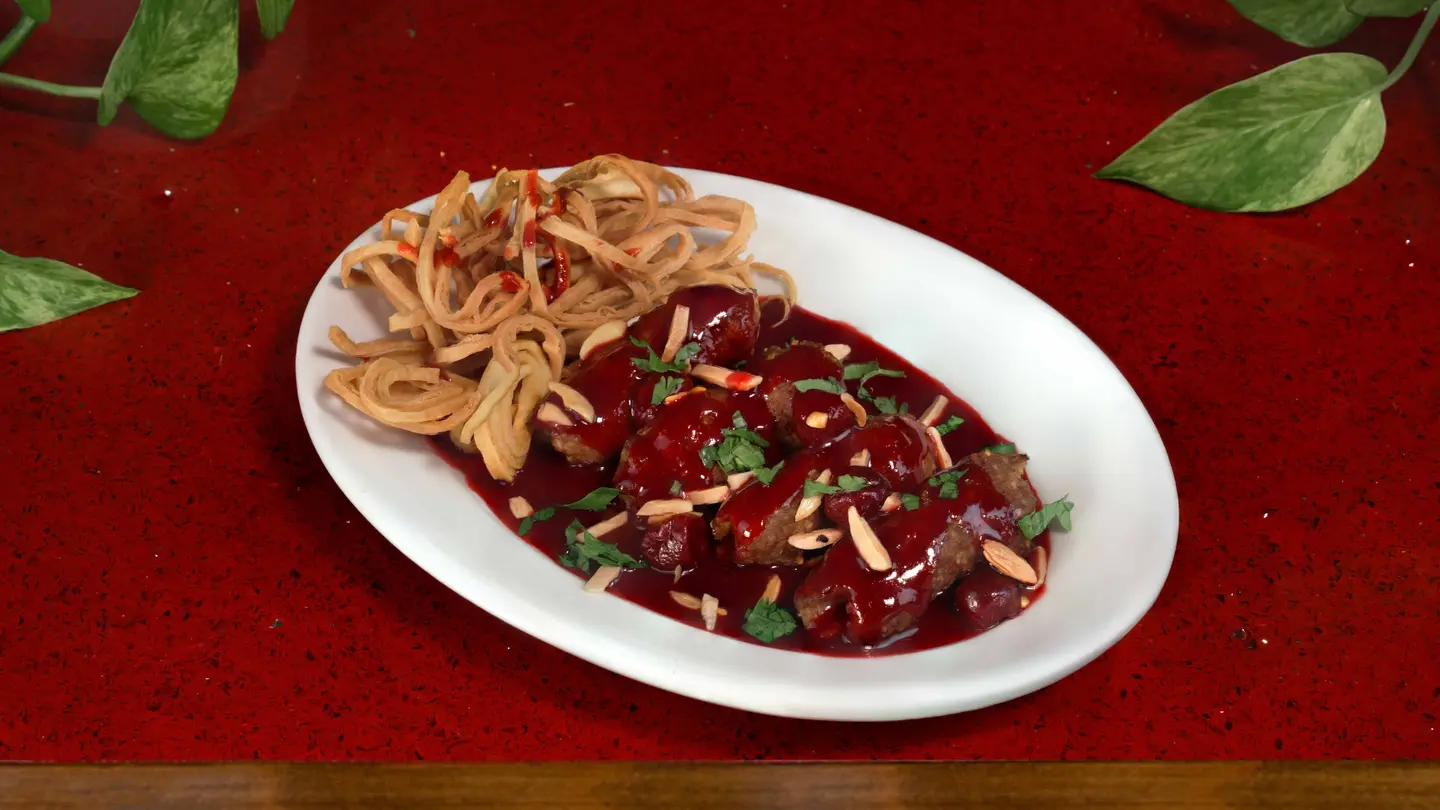 Charcoal Grilled Kubbah With Cherry
