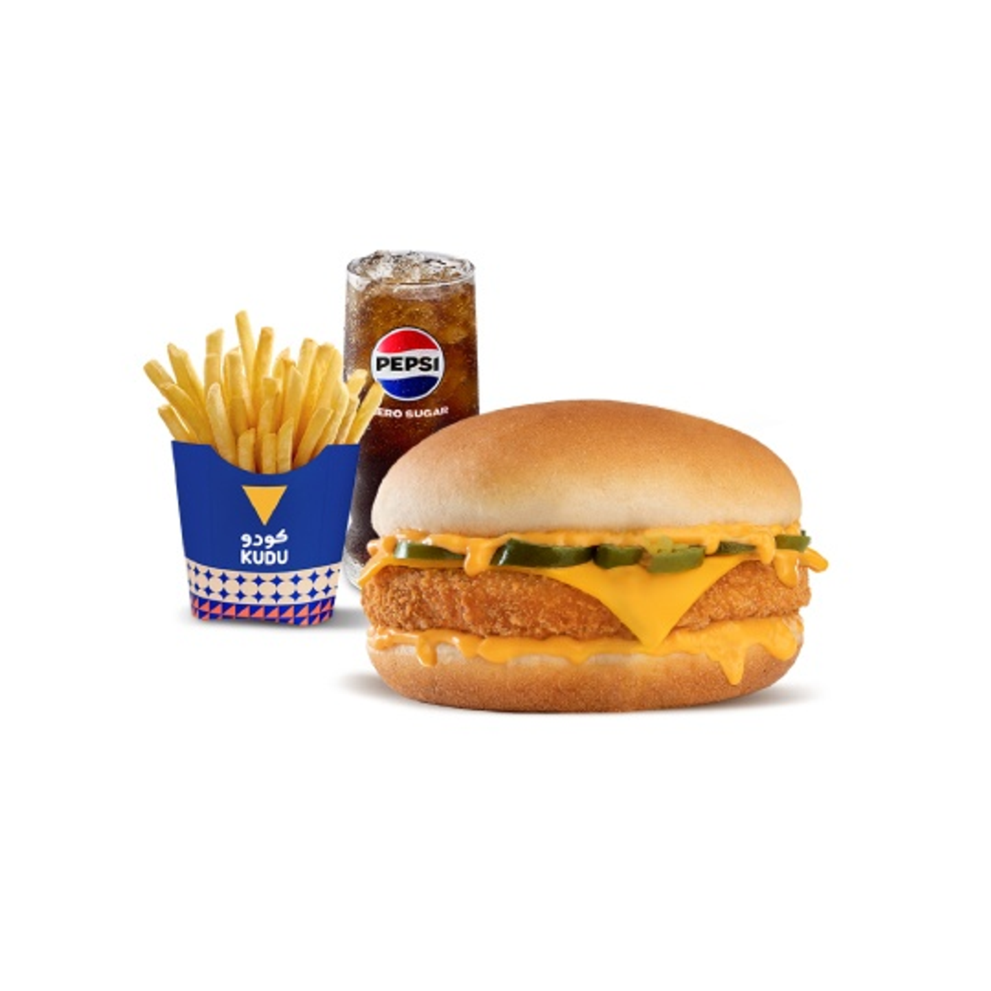 Jalapeno Cheesemelt Burger Combo