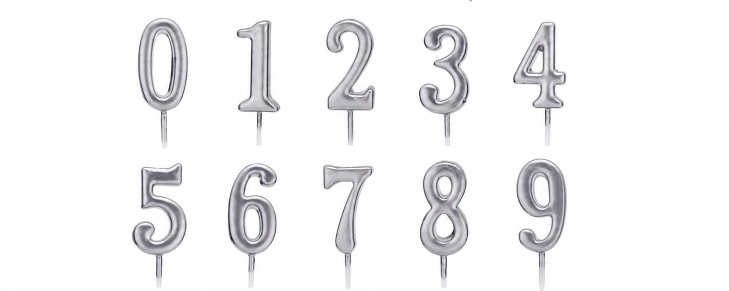 Numbers Candle