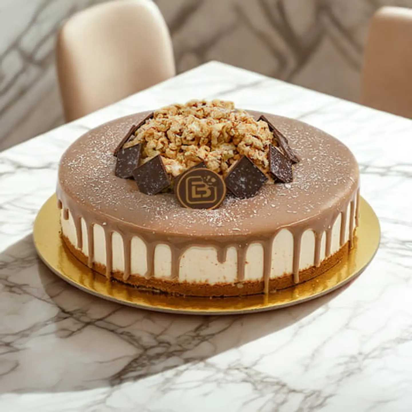 Caramel Crispy Popcorn Cake Large Size 28000110