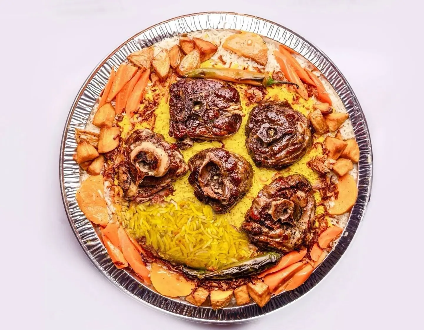 وليمه لحم رقبة خروف حري