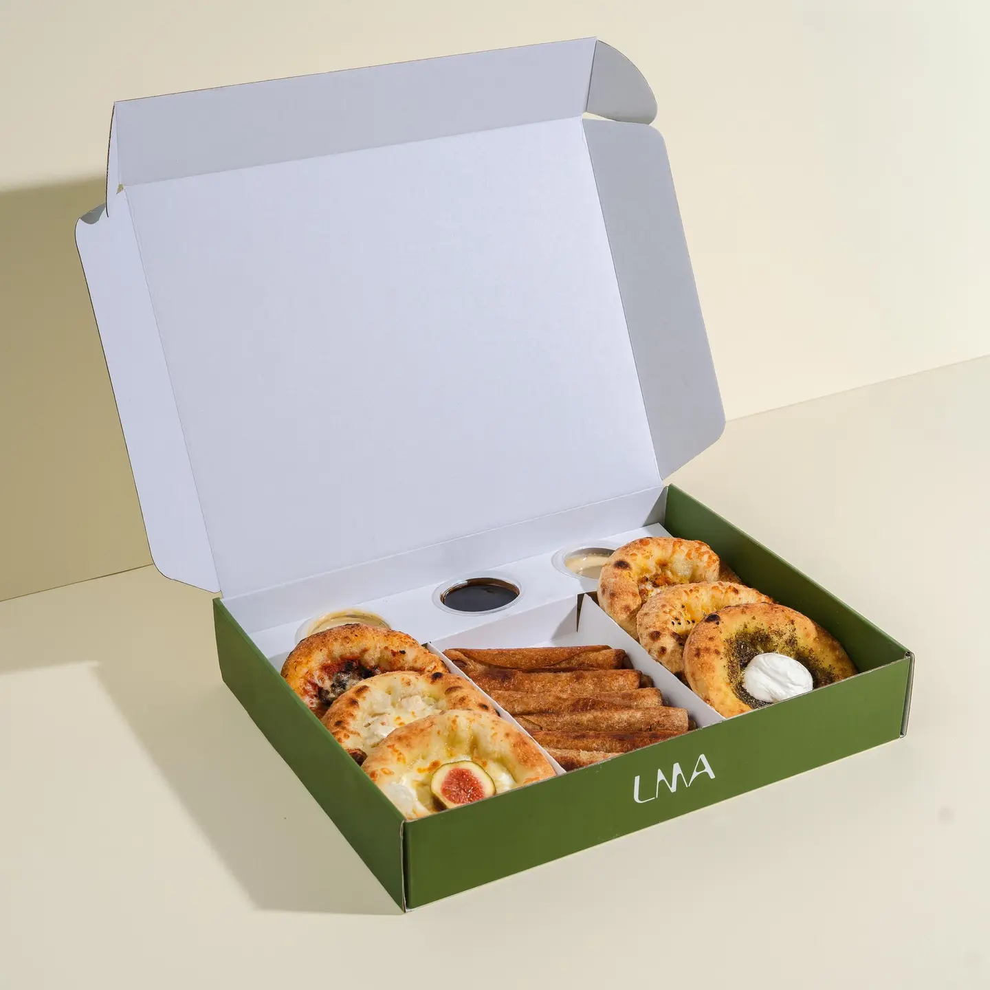 Pies And Musakhan Rolls Box