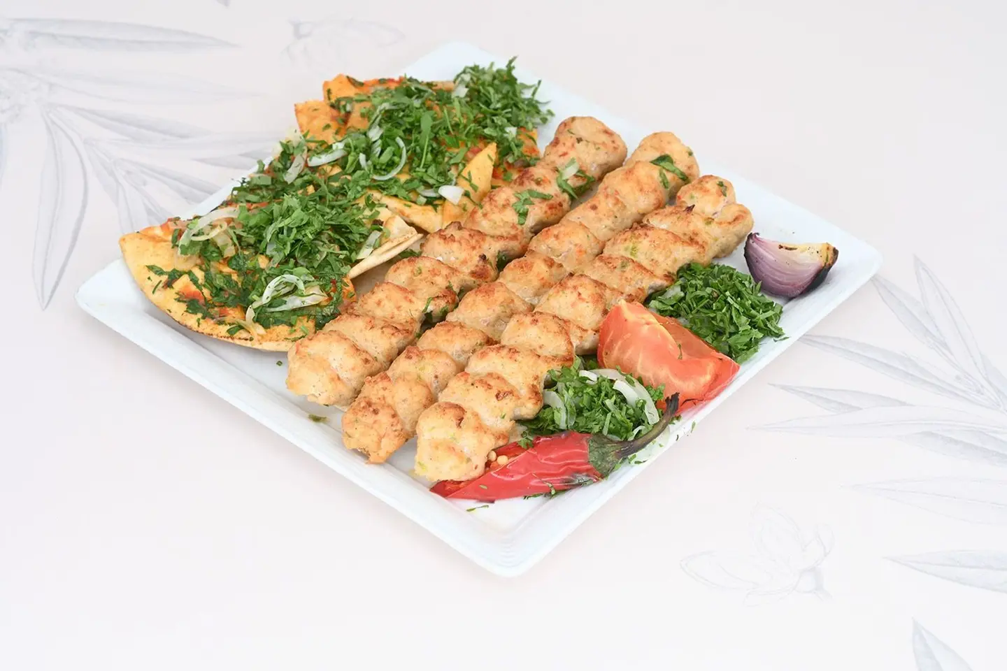 طبق كباب دجاج