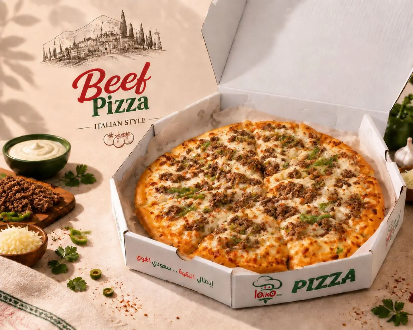 Beef Pizza