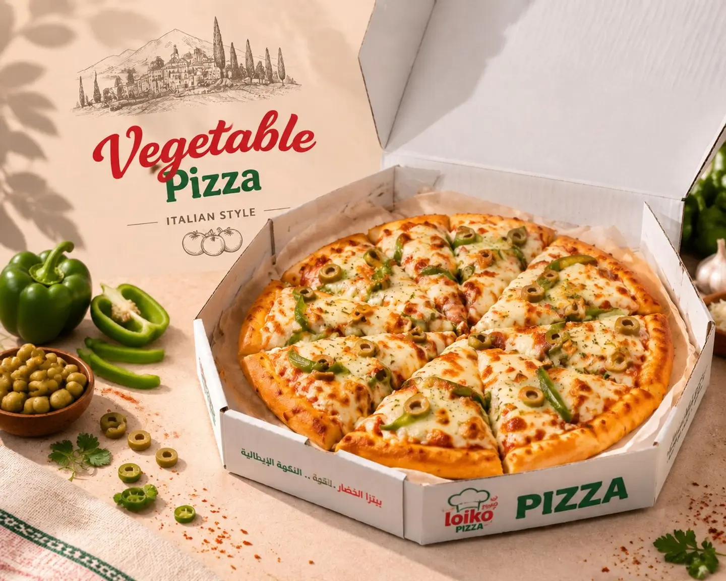 Vegetable Pizza