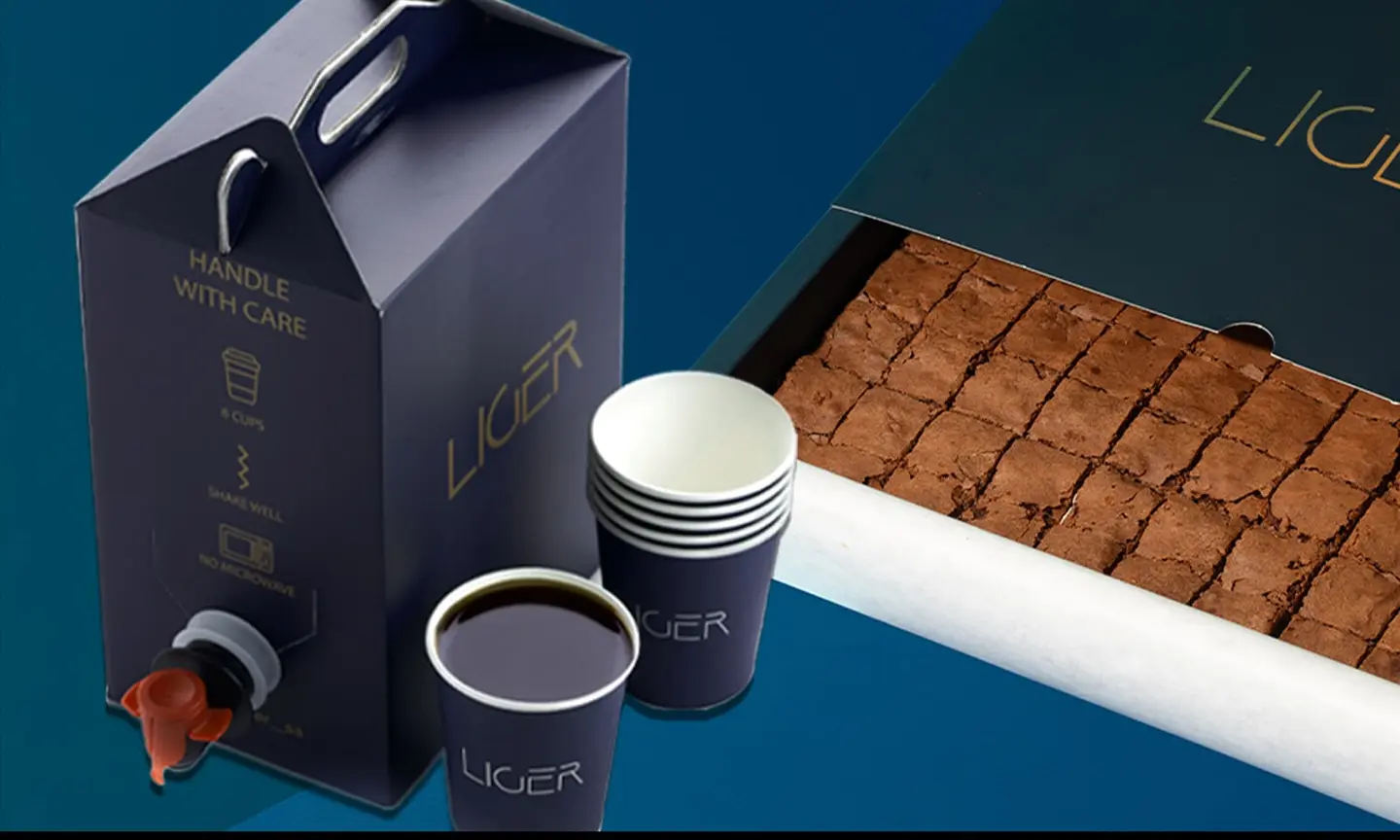 Large Brownie Box + Coffee Of The Day Thermos