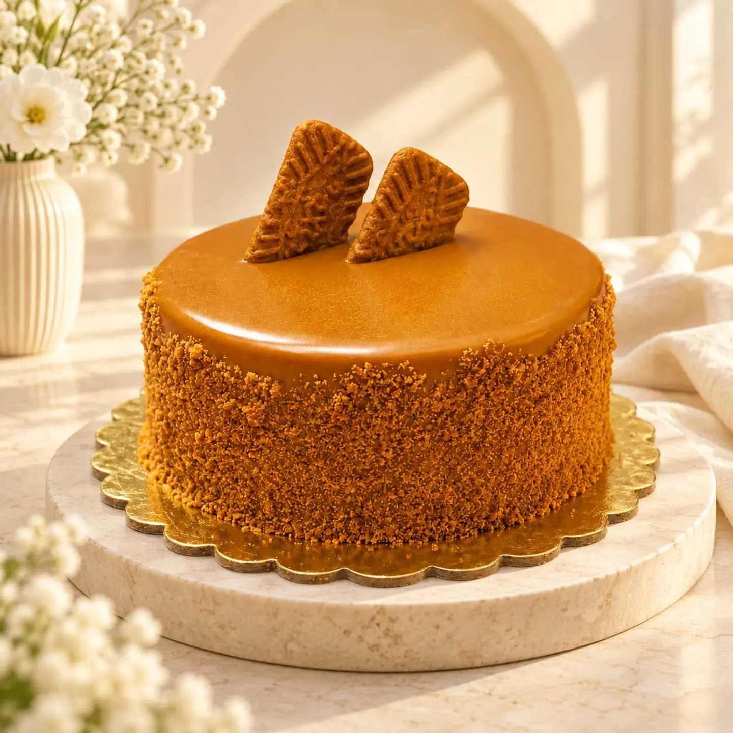 كعكة لوتس صغيرة