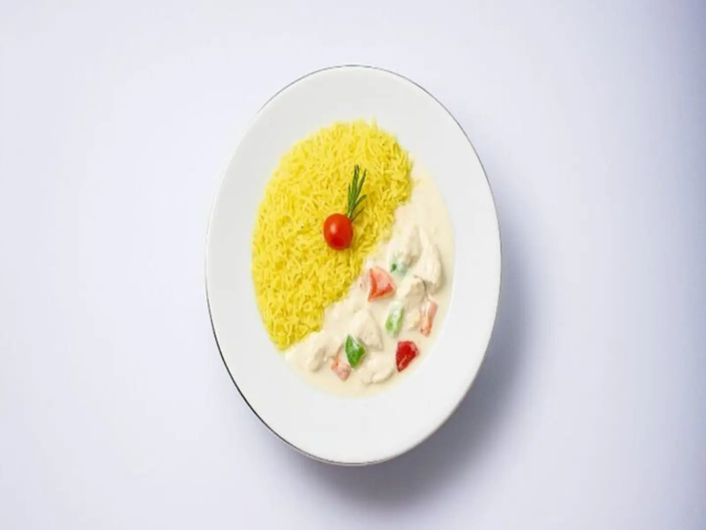 Chicken Volfan With Saffron Rice