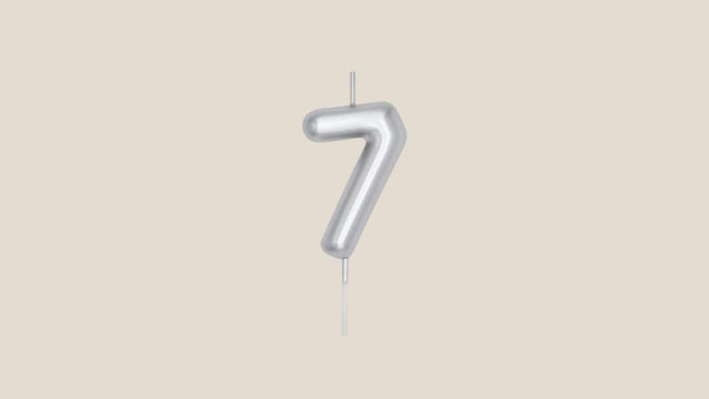 Number 7 Silver