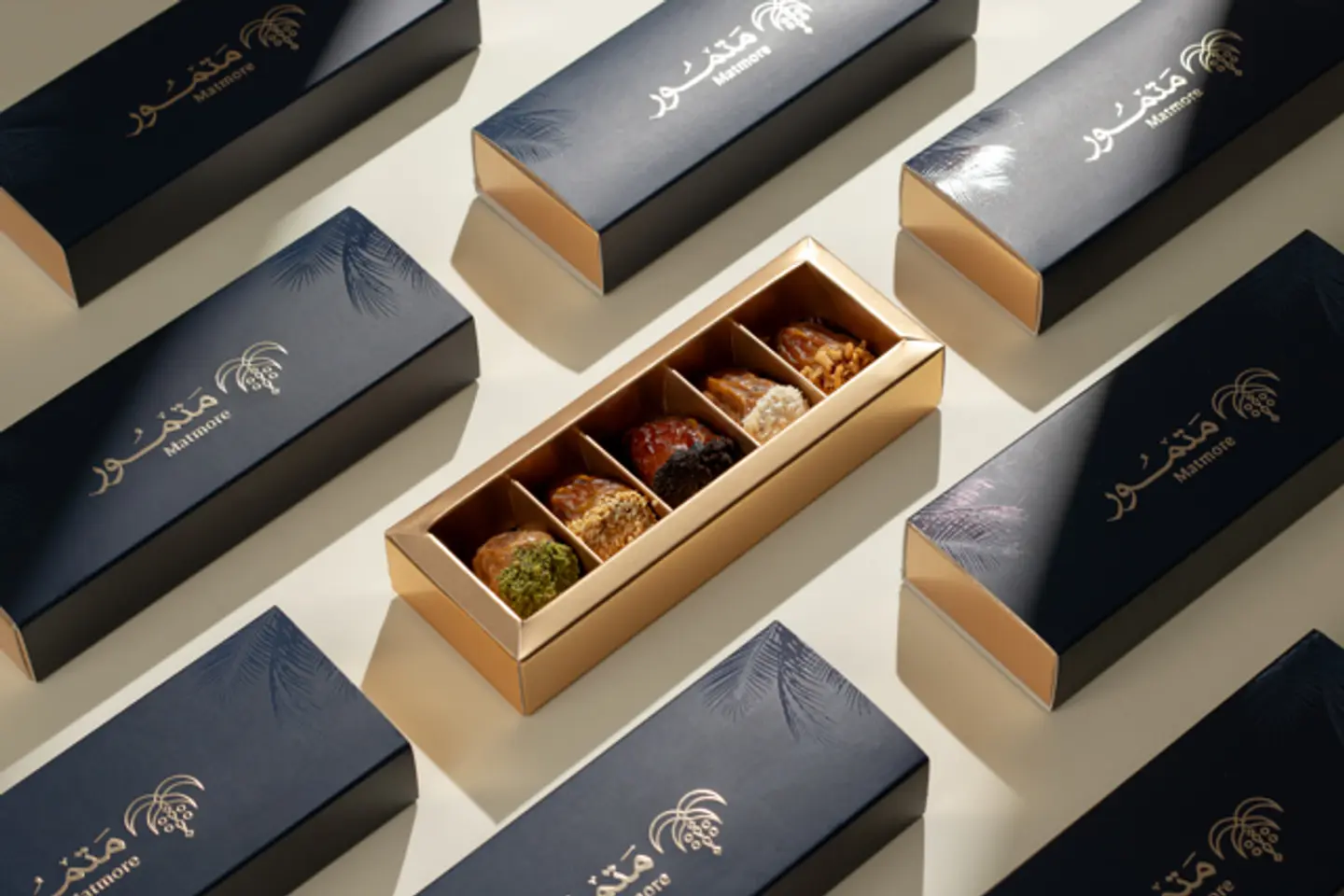 Box Of Mixed Stuffed Dates, 100 Grams (5) (Organic) Pieces
