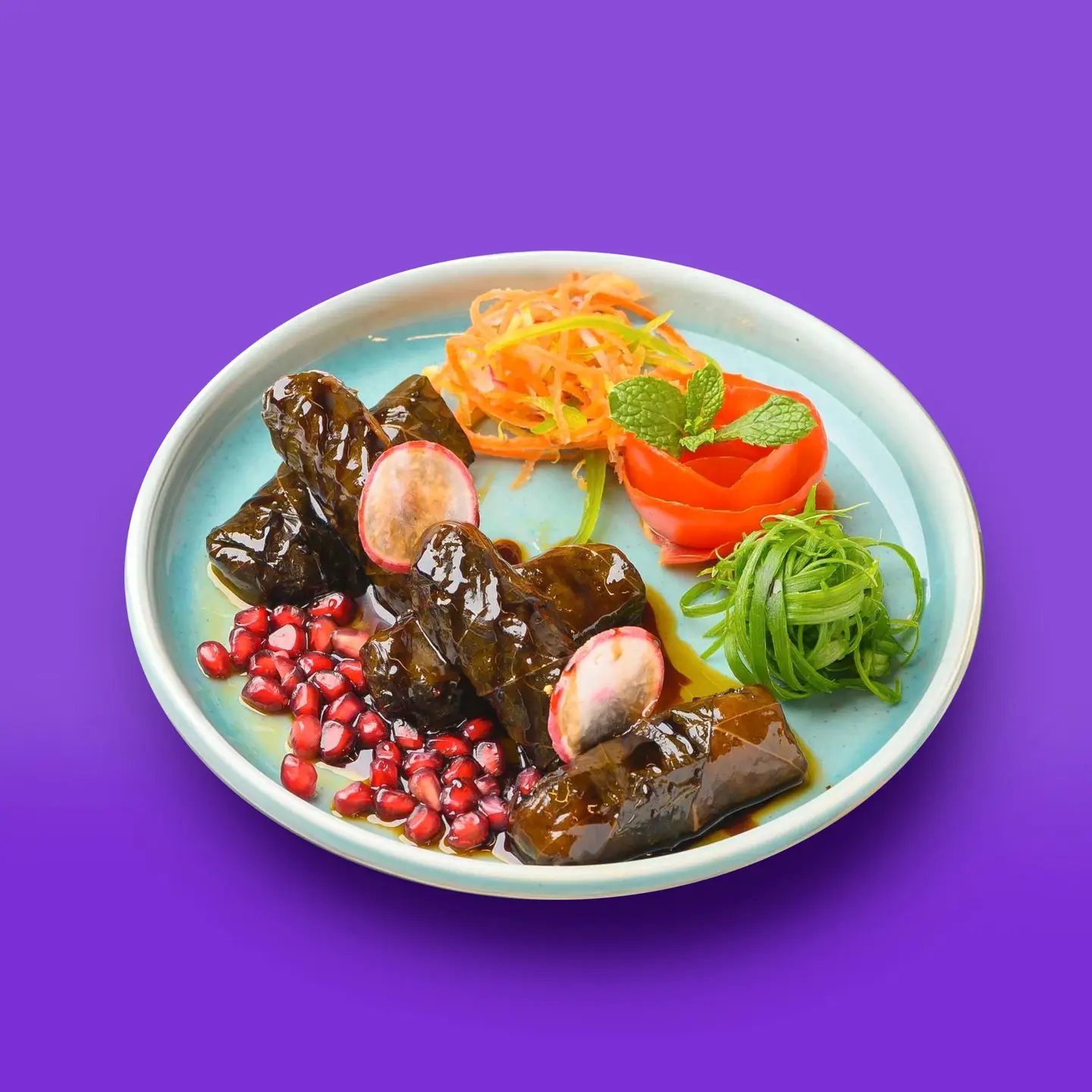 Grape Leaves With Pomegranate Molasses