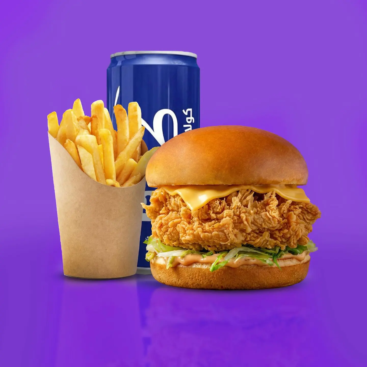Crunchy Burger Meal