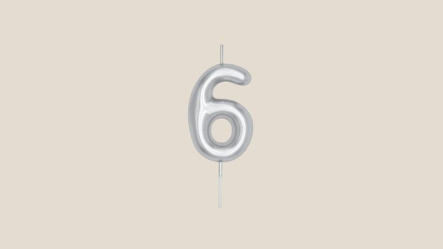 Number 6 Silver
