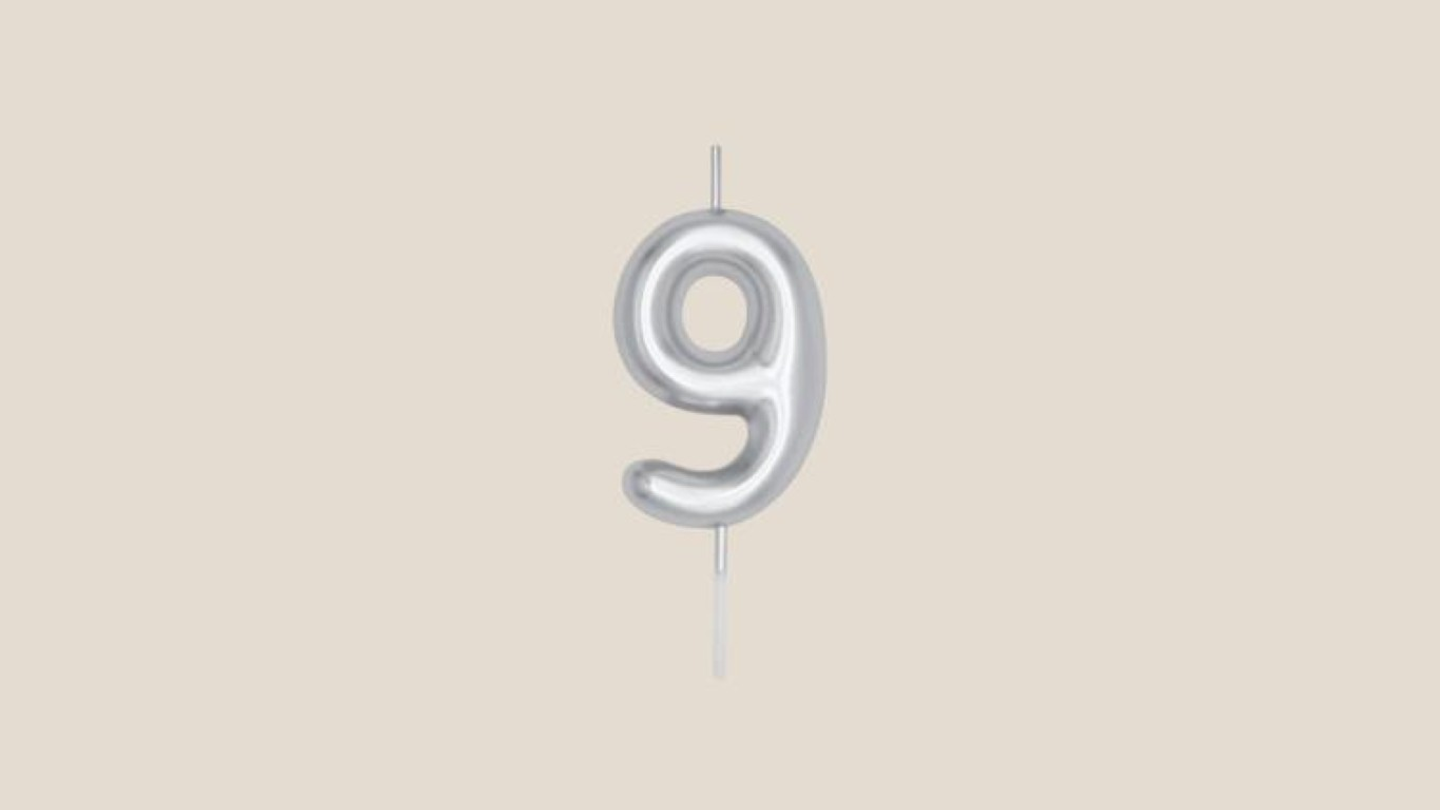 Number 9 Silver