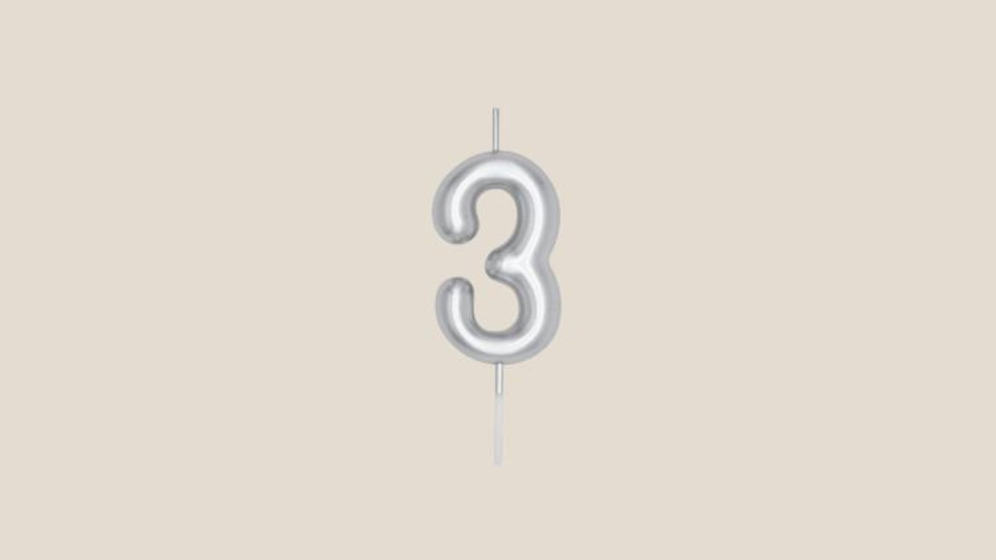 Number 3 Silver