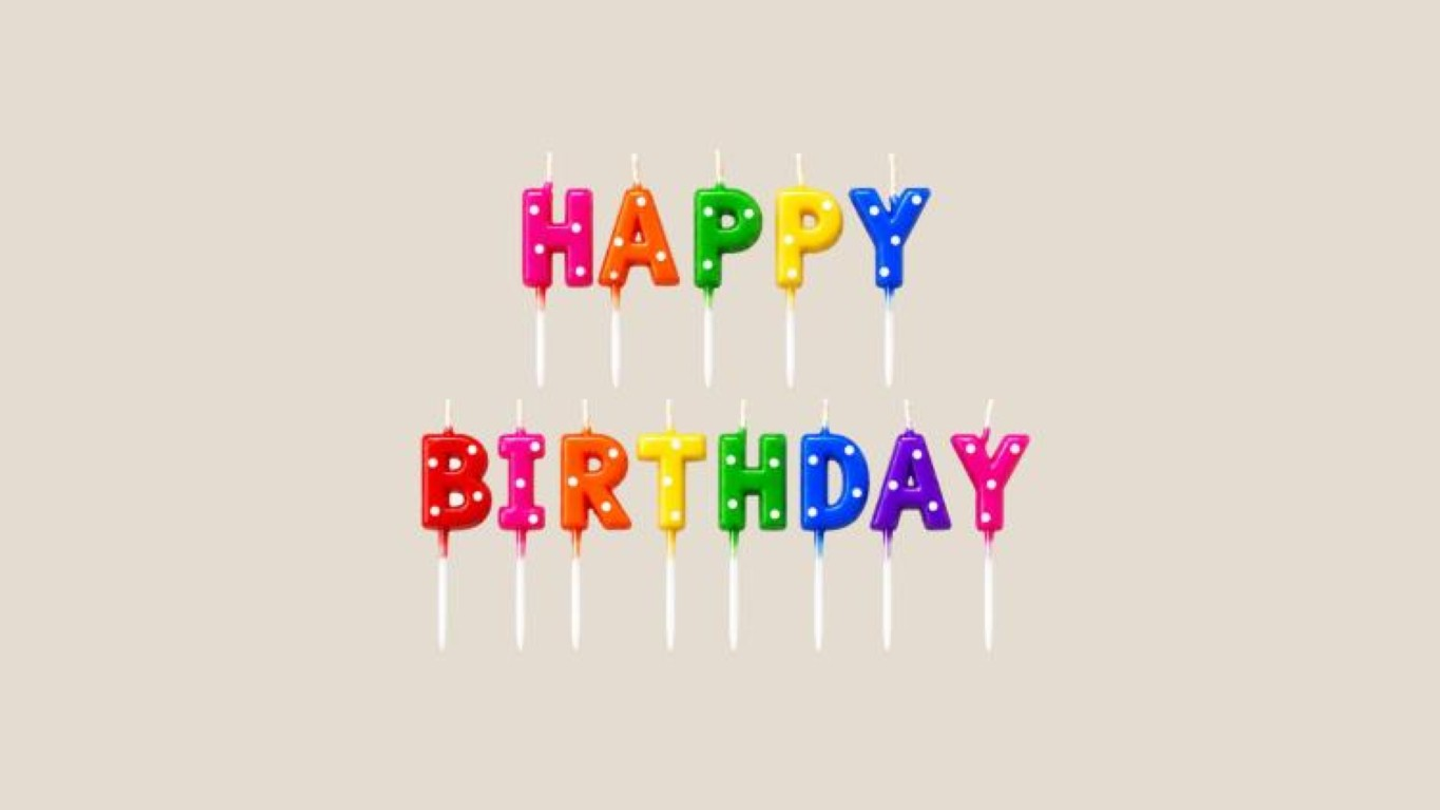 Hbd Color Letter Candle